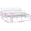 vidaXL Rama ł&oacute;żka dziennego Czarny 80 x 200 cm Stal malowana proszkowo