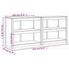 vidaXL Szafki kuchenne na zewnątrz, 2 szt., lite drewno sosnowe