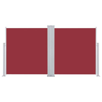 vidaXL Zwijana markiza boczna, czerwona, 160 x 600 cm