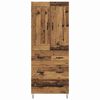 vidaXL Highboard z szufladą Stare drewno 69,5 x 34 x 180 cm