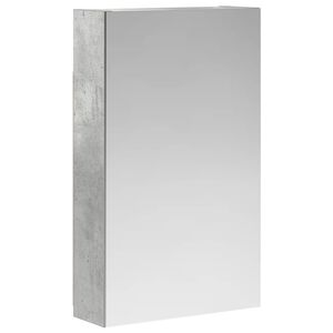 vidaXL Szafka z lustrem do łazienki Betonowy szary 30 x 10,5 x 50 cm