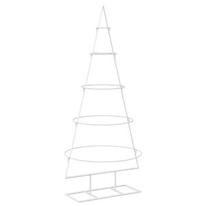 vidaXL Metalowa choinka ze stojakiem KUOPIO 125 cm Stal Biały
