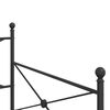 vidaXL Łóżko dzienne bez materaca czarne 107x203 cm stalowe