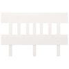 vidaXL Wezgłowie ł&oacute;żka, białe, 138,5x3x81 cm, lite drewno sosnowe