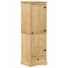 vidaXL Szafa Corona, 55x50x170 cm, lite drewno sosnowe