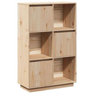 vidaXL Szafka, 74x35x117 cm, lite drewno sosnowe
