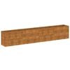 vidaXL Podwyższona grządka ogrodowa 385x50x69 cm, stal Corten