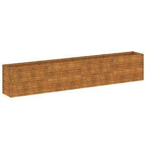 vidaXL Podwyższona grządka ogrodowa 385x50x69 cm, stal Corten
