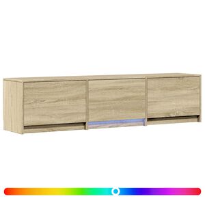 vidaXL Szafka RTV z LED 165 x 34 x 40 cm Dąb Sonoma