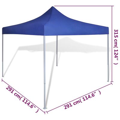 vidaXL Niebieski, składany namiot, 3 x 3 m