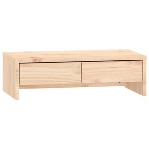 vidaXL Podstawka na monitor, 50x27x15 cm, lite drewno sosnowe