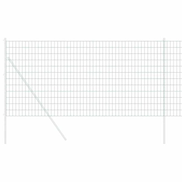 vidaXL Ogrodzenie Euro Zielony 1.4 x 10 m Żelazo pokryte PVC
