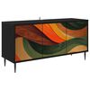 vidaXL Szafka pod telewizor BONN 102 x 33 x 51 cm Czarny dąb