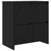 vidaXL Bufet Czarny Dąb 70 x 41 x 75 cm Drewno inżynieryjne