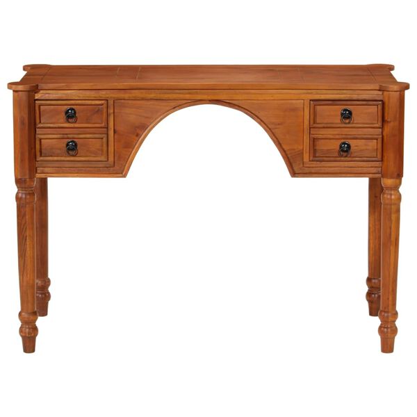 vidaXL Biurko z szufladami, 110x50x76 cm, lite drewno akacjowe