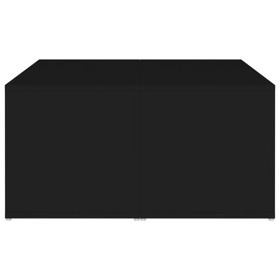 vidaXL Stoliki kawowe, 4 szt., czarne, 33x33x33 cm, płyta
