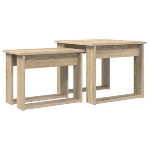 vidaXL Zestaw stolik&oacute;w kawowych 2 szt. Dąb Sonoma 50 x 52 x 42 cm