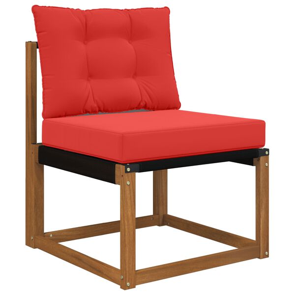 vidaXL Poduszka do sofy na zewnątrz 2 pcs Czerwony Poliester