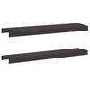 vidaXL Profil nakładkowy ogrodowy 2 szt. 100 x 20 x 5 cm Stal Czarny