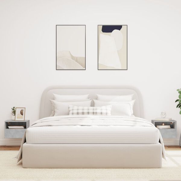 vidaXL Ścienne szafki TV, 2 szt., szarość betonu, 40x30x30 cm