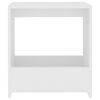 vidaXL Stolik boczny, biały, 50x26x50 cm, materiał drewnopochodny