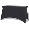 vidaXL Elastyczny pokrowiec na st&oacute;ł 183x76x74 cm, 2 szt., antracytowy (szary)