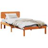 vidaXL Ramka ł&oacute;żka Woskowy Brąz 90 x 190 cm Lite drewno sosnowe