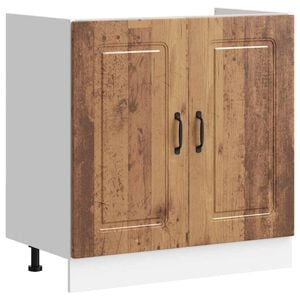 vidaXL Szafka pod zlewozmywak, Kalmar, stare drewno, 80x46x81,5 cm