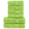 vidaXL 6-częściowy zestaw ręcznik&oacute;w premium SOLUND, zielony, 600 g/cm&sup2;