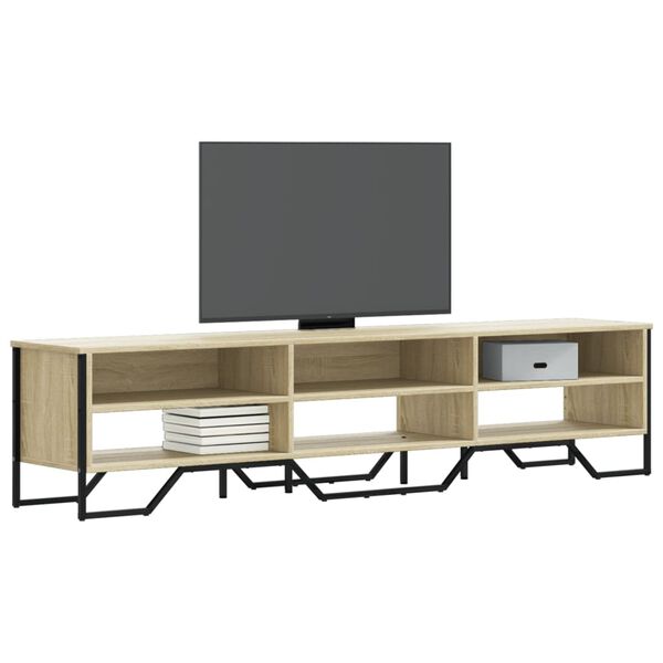 vidaXL Szafka pod TV, dąb sonoma, 180x34x41 cm materiał drewnopochodny