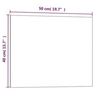 vidaXL Ścienna tablica magnetyczna, czarna, 50x40 cm, szkło hartowane