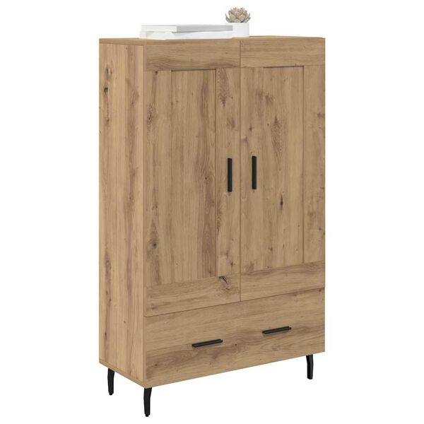 vidaXL Highboard z szufladą Dąb rzemieślniczy 69,5 x 31 x 115 cm