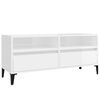 vidaXL Szafka pod TV, wysoki połysk, biała, 100x34,5x44,5 cm