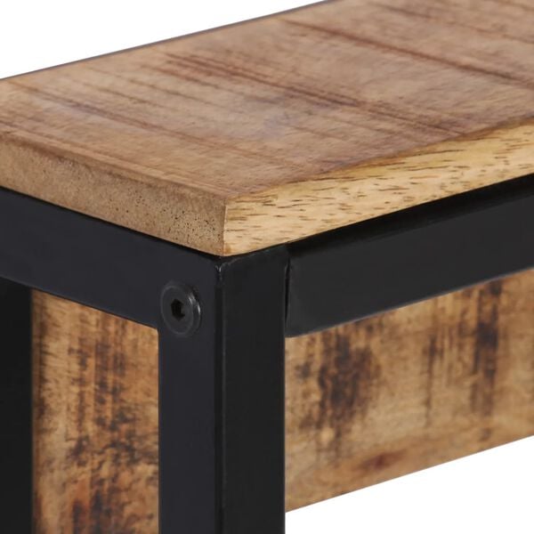 vidaXL Wieszak na ubrania, 87x10x27 cm, surowe drewno mango