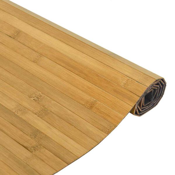 vidaXL Dywan prostokątny, naturalny, 100x500 cm, bambusowy