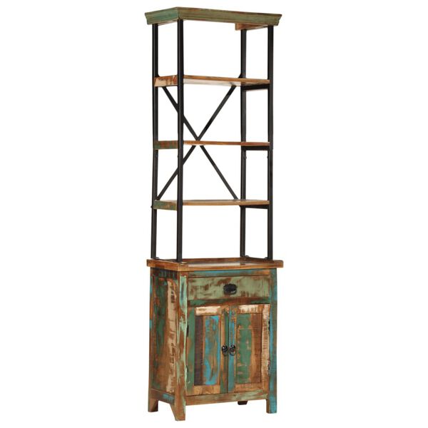 vidaXL Szafka, 55x30x180 cm, lite drewno z odzysku