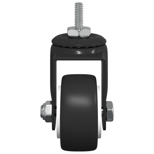 vidaXL Obrotowe k&oacute;łko 12 pcs Czarny 40,4 x 40,4 x 19,7 mm