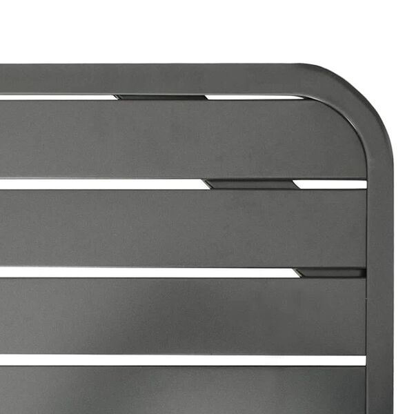 vidaXL Stół ogrodowy, ciemnoszary, 180 x 83 x 72 cm, stalowy