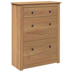 vidaXL Szafka na buty PANAMA, 80x35x105 cm, lite drewno sosnowe