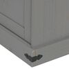 vidaXL Szafka RTV HALDEN 2 Drzwi przesuwne Szara Drewno lite