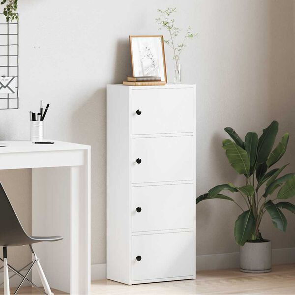 vidaXL Regał na książki, biały, 40x24x102 cm, materiał drewnopochodny