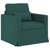 vidaXL Sofa 2 pcs Ciemna zieleń 158 x 78 x 80 cm tkanina