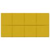 vidaXL Wejściowy zagł&oacute;wek 12 pcs Ż&oacute;łty 60 x 30 cm Aksamit