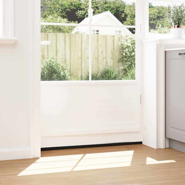 vidaXL Szczotki uszczelniające do drzwi samoprzylepne 2 pcs Srebrny