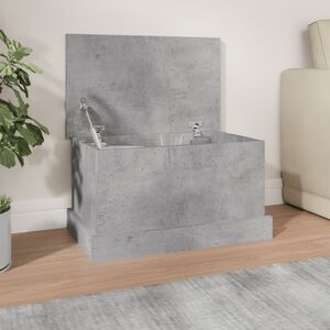 vidaXL Skrzynia, szarość betonu, 50x30x28 cm, materiał drewnopochodny