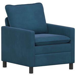vidaXL Sofa niebieski 76 x 81 x 87,5 cm Welur