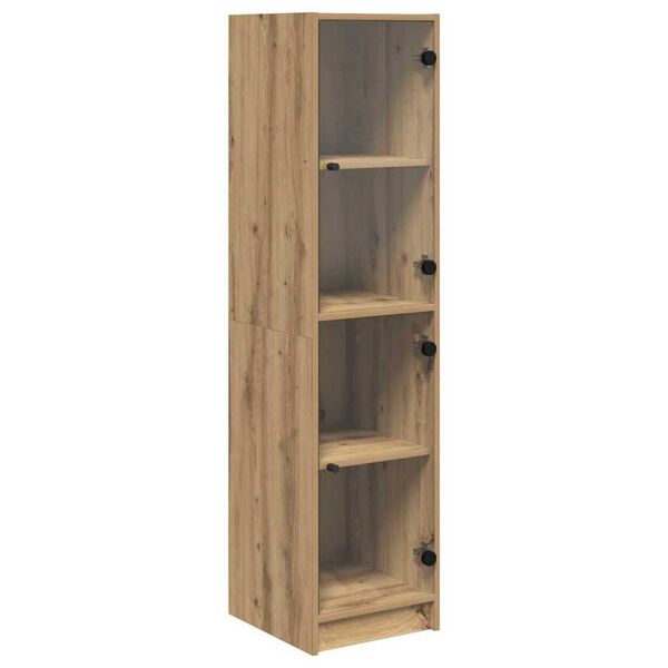 vidaXL Highboard Dąb rzemieślniczy 35 x 37 x 142 cm