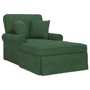 vidaXL Chaise Lounge z Fartuszkiem Zielony dżungli 91 x 157 x 91 cm
