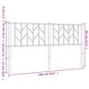 vidaXL Metalowe wezgłowie, czarne, 160 cm