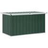 vidaXL Skrzynia ogrodowa zielona 129x67x65 cm